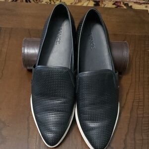 Vince Women's Perforated Black Flats